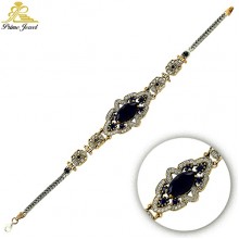 Gümüş Otantik Taşlı Biezik /Bileklik